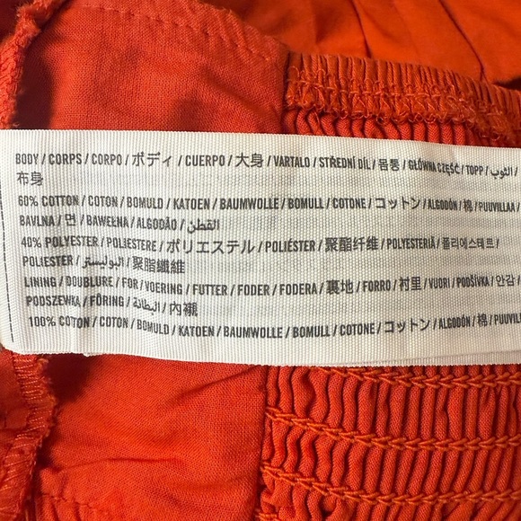 Abercrombie & Fitch Ruched Tiny Set Top Red Orange Color Size Small - Picture 5 of 5